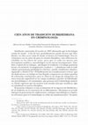 Research paper thumbnail of Cien años de tradición durkheimiana en Criminología (A. Serrano Maíllo e I. González Sánchez)