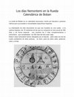 Research paper thumbnail of Los días Nemontemi en la Rueda Calendárica de Boban