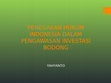 Research paper thumbnail of PENEGAKAN HUKUM INDONESIA DALAM PENGAWASAN INVESTASI BODONG