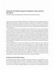 Research paper thumbnail of Postscript: The Global Compact for Migration: what road from Marrakech