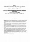 Research paper thumbnail of eHealth in Zimbabwe: UHC and a case of local techno-social development