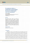 Research paper thumbnail of Os estudos de mídia e a problemática epistemológica da teoria da midiatização - uma nova escolástica?