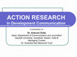 Research paper thumbnail of Action Research for Development Communication