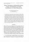 Research paper thumbnail of Music education in nineteenth-century Greece: Its institutions and their contribution to urban musical life.