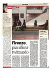 Research paper thumbnail of Firenze, pianificar twittando