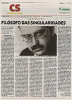 Research paper thumbnail of Walter Benjamin - Filósofo das Singularidades