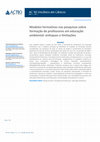 Research paper thumbnail of Formative models in research on teacher education in environmental education: focuses and limitations