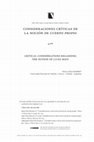 Research paper thumbnail of Consideraciones críticas de la noción de cuerpo propio • Critical Considerations regarding the Notion of Lived Body