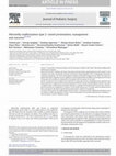 Research paper thumbnail of Abernethy malformation type 2: varied presentation, management and outcome