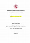 Research paper thumbnail of UNIVERSIDAD POLITÉCNICA Y ARTÍSTICA DEL PARAGUAY FACULTAD DE ADMINISTRACIÓN DE EMPRESAS - TRABAJO DE INVESTIGACIÓN