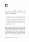 Research paper thumbnail of Music, Morality, and Genre in Tang Poetry