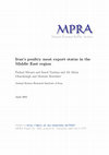 Research paper thumbnail of Iran’s poultry meat export status in the Middle East region