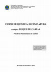 Research paper thumbnail of CURSO DE QUÍMICA, LICENCIATURA campus DUQUE DE CAXIAS