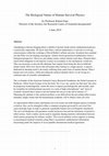 Research paper thumbnail of The Biological Nature of Human Survival Physics