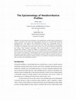 Research paper thumbnail of The Epistemology of Nondistributive Profiles