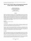 Research paper thumbnail of Review on the research culture and management taking into account values of respect and cooperation