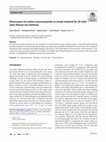 Research paper thumbnail of Electrospun tin-carbon nanocomposite as anode material for all solid state lithium-ion batteries