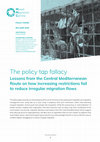 Research paper thumbnail of The policy tap fallacy. Lessons from the Central Mediterranean Route on how increasing restrictions fail to reduce irregular migration flows The policy tap fallacy