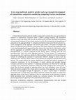 Research paper thumbnail of A two-step multiscale model to predict early age strength development of cementitious composites considering competing fracture mechanisms