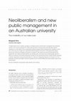 Research paper thumbnail of Sims, M. (2019). Neoliberalism and new public management in an Australian University: the invisibility of our take-over.  61(1), 22 - 30.