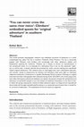 Research paper thumbnail of 'You can never cross the same river twice': Climbers' embodied quests for 'original adventure' in southern Thailand