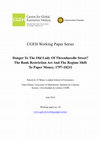 Research paper thumbnail of Danger to the old lady of Threadneedle street? the bank restriction act and the regime shift to paper money, 1797-1821