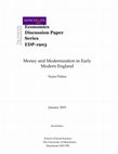 Research paper thumbnail of Money and Modernization in Early Modern England