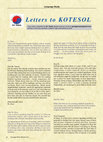 Research paper thumbnail of Letters to KOTESOL: 2011 March