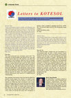 Research paper thumbnail of Letters to KOTESOL: 2011 April