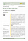 Research paper thumbnail of Bir Sanat Eseri Olarak Yaşamın Anlamı