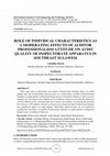 Research paper thumbnail of Auditor Professionalism Attitude on Audit Quality of Inspectorate Apparatus in Southeast Sulawesi