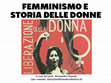 Research paper thumbnail of FEMMINISMO E STORIA DELLE DONNE