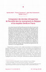 Research paper thumbnail of Comparaison des données rétrospectives de fécondité dans les recensements en Belgique et les enquêtes Famille en France