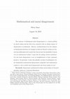 Research paper thumbnail of Mathematical and moral disagreement