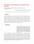 Research paper thumbnail of El problema metodológico de la relación entre las artes