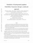 Research paper thumbnail of Simulation of hydrogenated graphene Field-Effect Transistors through a multiscale approach