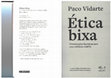 Research paper thumbnail of Paco Vidarte Ética Bixa