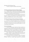 Research paper thumbnail of Spirituality and the Meaning of Life: From the Viewpoints of Religion and Psychology