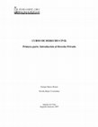 Research paper thumbnail of CURSO DE DERECHO CIVIL Primera parte: Introducción al Derecho Privado