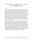 Research paper thumbnail of The Impact of political turbulence in Lebanon on information system employee’s job satisfaction “The case of Lebanese healthcare organization”