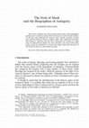 Research paper thumbnail of The Style of Mark and the Biographies of Antiquity