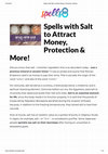 Research paper thumbnail of Spells With Salt to Attract Money, Protection & More!