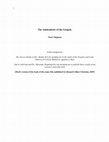 Research paper thumbnail of New Book: The Authenticity of the Gospels