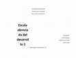 Research paper thumbnail of UNIVERSIDAD SIMON BOLIVAR PROGRAMA DE FISIOTERAPIA EVALUACION Y DIAGNOSTICO I INTEGRANTES: DAYANA BARRIOS Escala abreviad a del desarroll