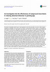 Research paper thumbnail of An investigation into the effectiveness of compressed straw blocks in reducing abnormal behaviour in growing pigs