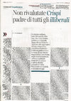 Research paper thumbnail of Fulvio Cammarano, Non rivalutate Crispi padre di tutti gli illiberali, in «la Lettura», 23 settembre 2018