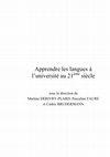 Research paper thumbnail of Apprendre les langues à l'université au 21 ème siècle sous la direction de Martine DERIVRY-PLARD, Pascaline FAURE et Cédric BRUDERMANN