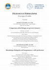 Research paper thumbnail of FILOLOGIA E FORMAZIONE L'importanza della filologia nei percorsi formativi