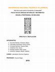 Research paper thumbnail of QUÍMICA ORGÁNICA Destilación