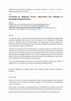 Research paper thumbnail of Co-creating an Indigenous Archive: opportunities and challenges of knowledge exchange processes